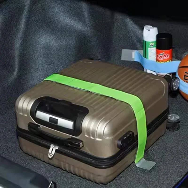 Cinghia di Fissaggio per Auto 20/40/60/80cm con Supporto per Bagagliaio, Staffa per Auto, Velcro Multiuso