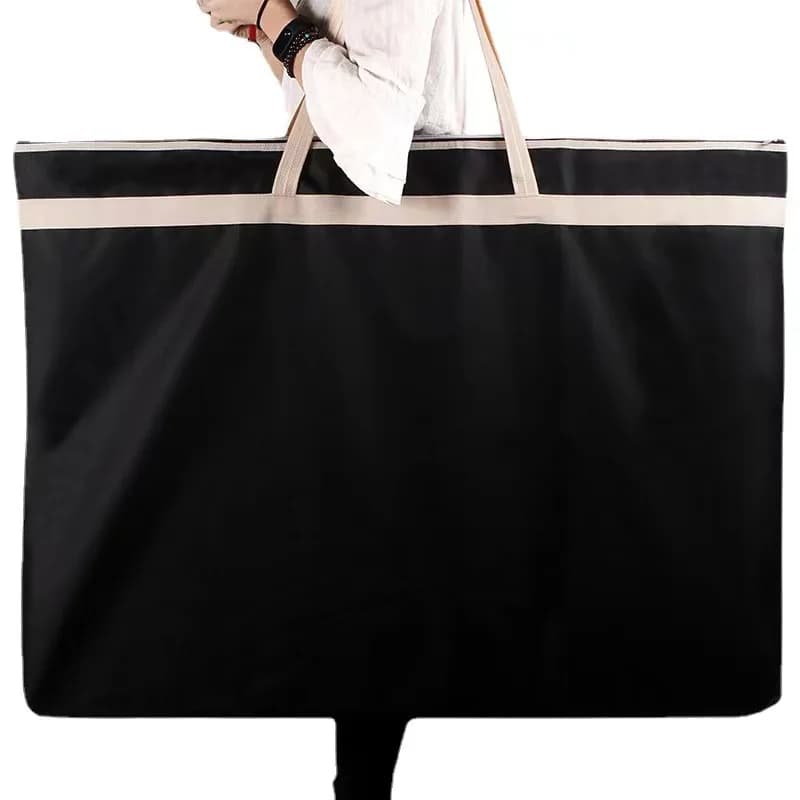 Cartella Portadocumenti Portatile A2, Borsa con Cerniera Formato A1 Plus, Cartella per Disegni A2/A1, Borsa Porta Documenti e Quadri per Artisti