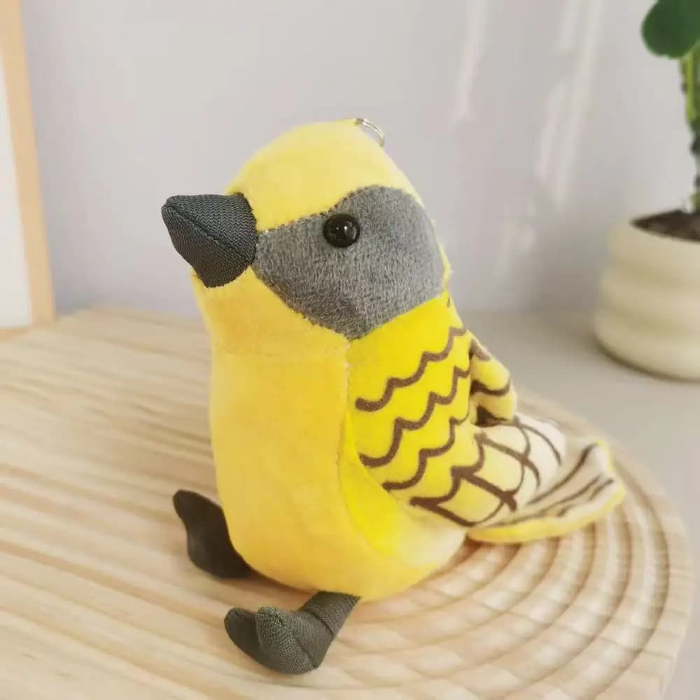 14cm simulated yellow oriole stuffed toy stuffed plush toy figurine cartoon anime cute children's birthday gift fun doll