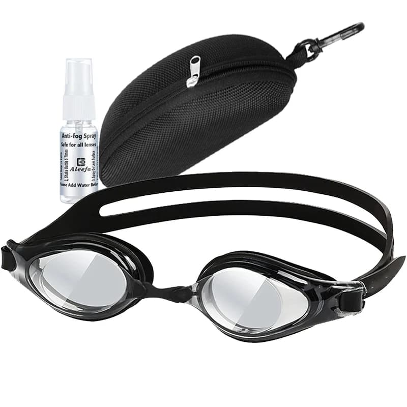 Adult Anti-slip Swimwear - Running Waterproof Myopia Swimming Goggles with Nasal Bridge Replaceable by 3 Pieces
