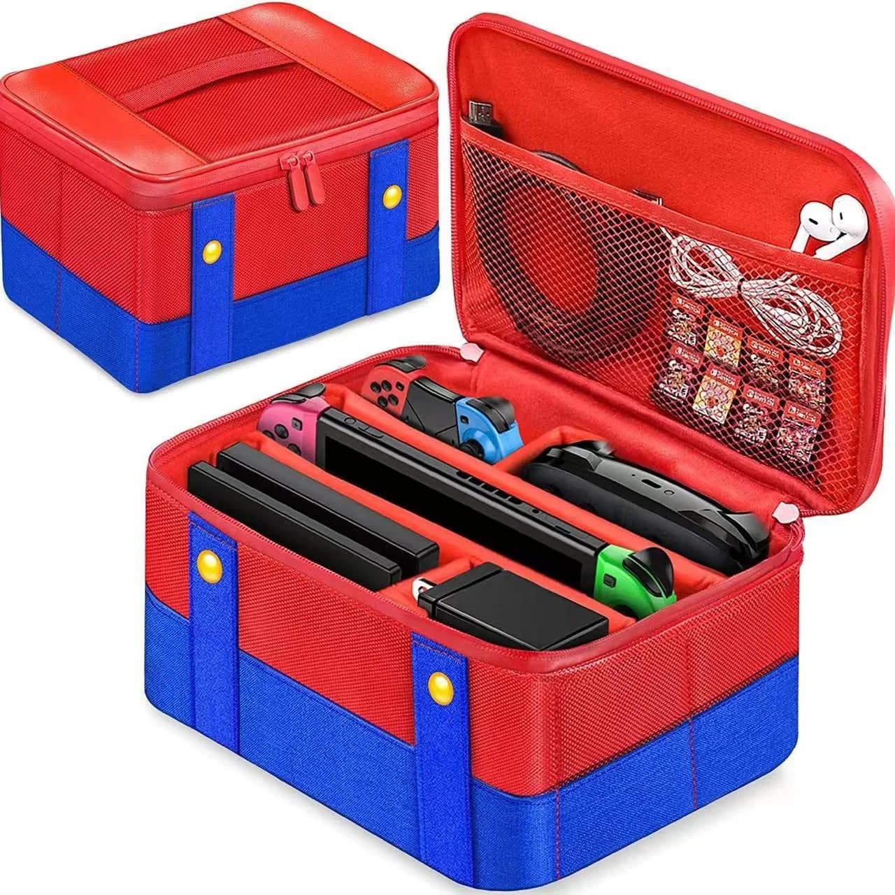 Grande custodia per Nintendo Switch 2 Borsa da trasporto portatile Mario per accessori di gioco Switch Oled Borsa con maniglia