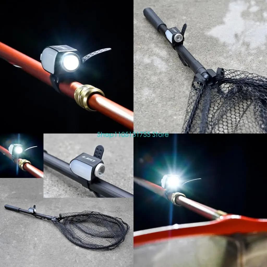 K0EF Faretto da pesca impermeabile Lampade per canne da pesca resistenti allo strappo Lampade per guadino ricaricabili Sensore