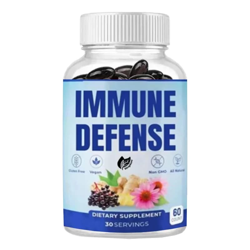 Integratori per il Supporto Immunitario - 10 in 1 con Sambuco, Echinacea, Vitamina D 1000mg - Contiene Stimolanti Immunitari