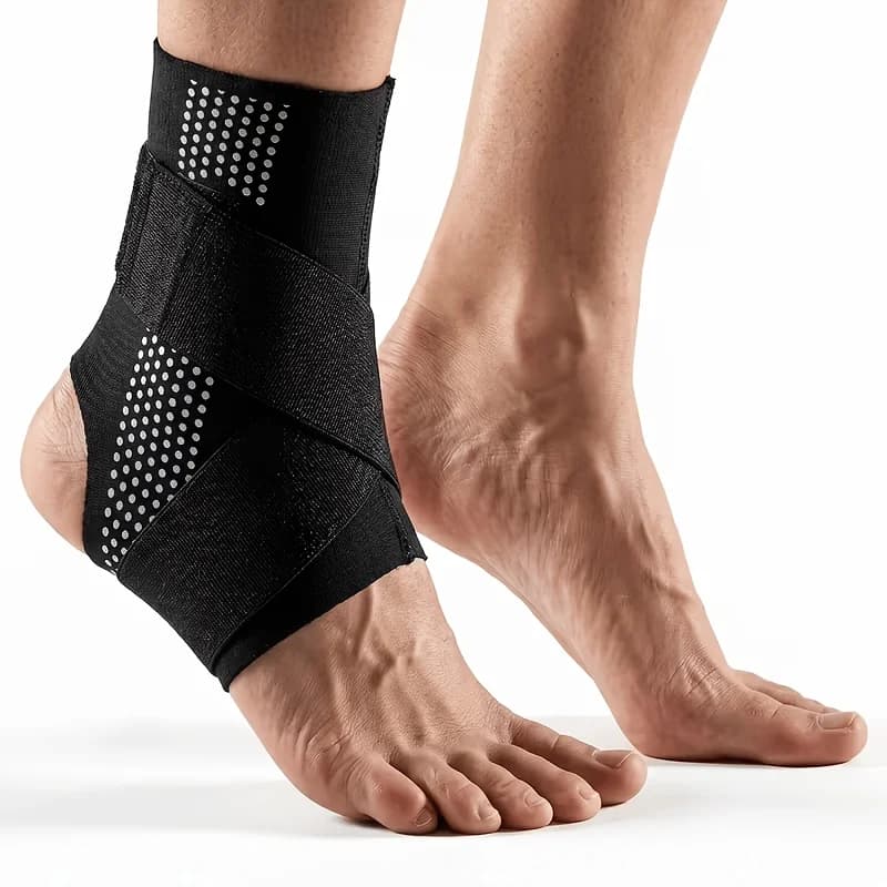 1pc Adjustable Ankle Support, Breathable Compression Foot Wrist Protector, Unisex Fitness Daily Exercise