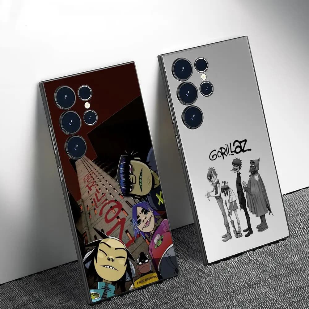 G-Gorillaz 2D Phone Case For Samsung Galaxy S26 S25 S24 S22 S23 Ultra S21 S20 Plus Frosted Full Soft Case