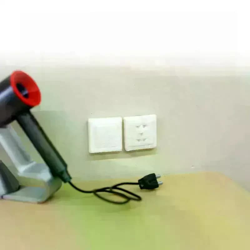 Accessori Fai-da-Te per Giocattoli, Mobili in Miniatura per Casa delle Bambole 1/12, Mini Interruttore e Presa, Modello Decorativo per Bambole, 10 Pezzi