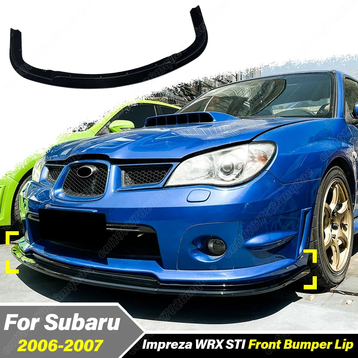 For Subaru Impreza WRX STI 2006 2007 Auto bumper Front Lip Splitter Spoiler Lower Protection Outer Accessories