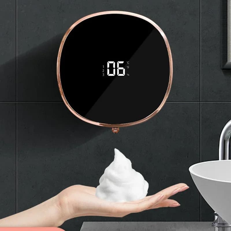 Lavaggio automatico del telefono cellulare schiuma a induzione intelligente lavaggio del telefono cellulare dispenser di sapone a induzione USB montato a parete