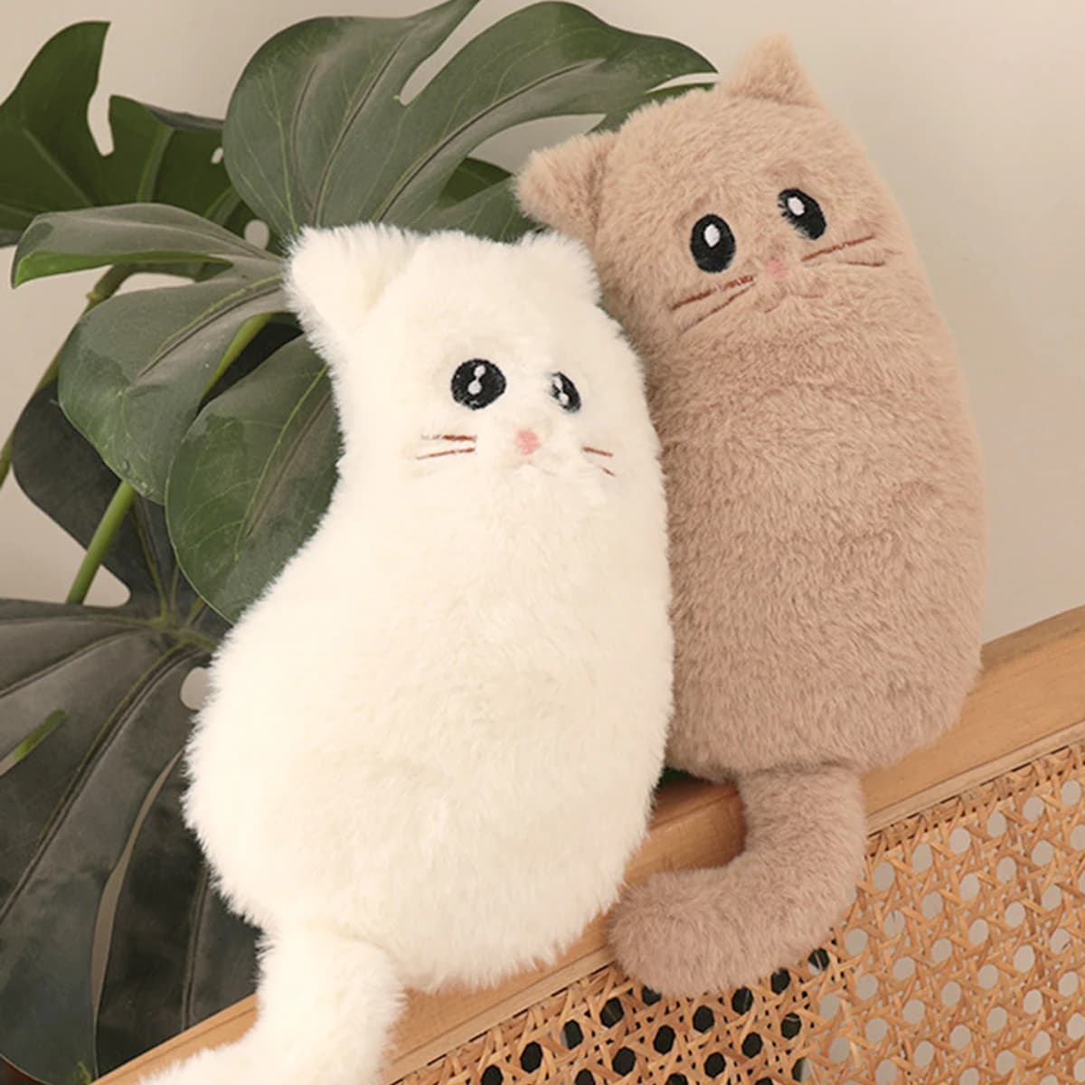 Simpatico astuccio per gatti in peluche, astuccio per penne alla moda con design di piccoli animali, scatola di cancelleria per materiale scolastico, regalo di Natale per bambine