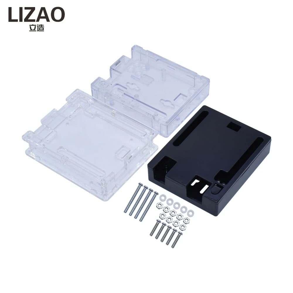LIZAO UNO R3 Development Board: Custodia in acrilico/plastica compatibile con la scheda di controllo Arduino versione ufficiale