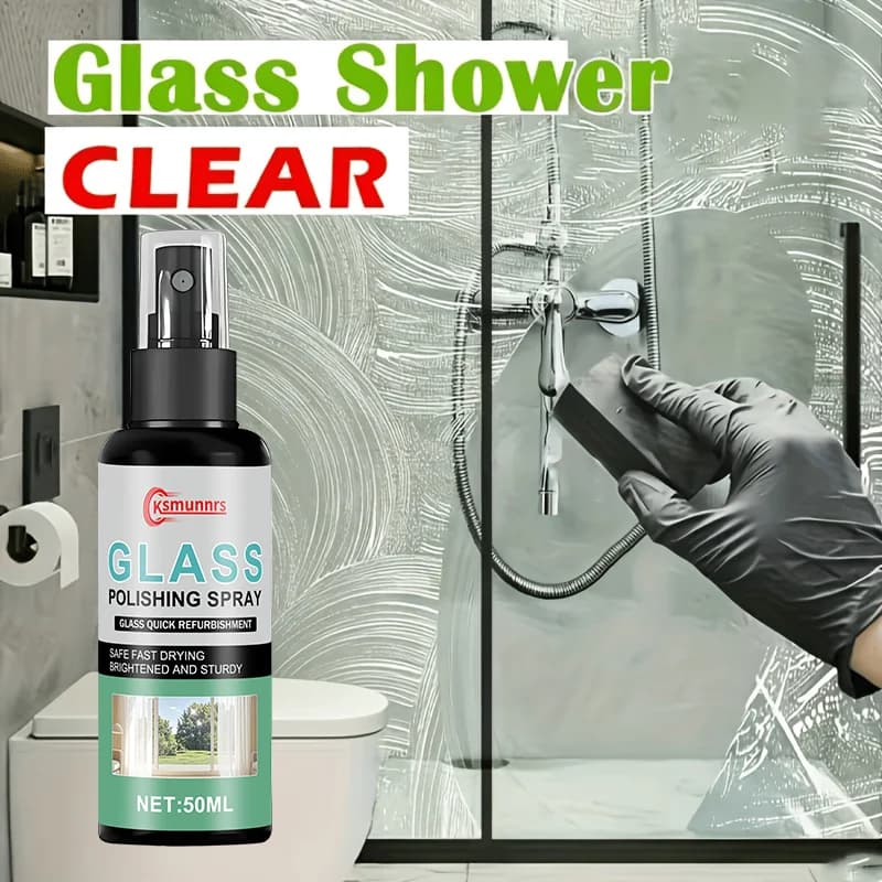 Full-surface bathroom polishing and renovation spray, suitable for bathroom walls, sinks, and mirrors, also suitable for car gla