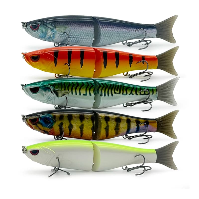 LUHANGT Pesca Balam Lure 115mm/180mm Madness Swimbait Esca grande Pesca in mare Richiamo duro Esche snodabili giganti Leurre leurre balam