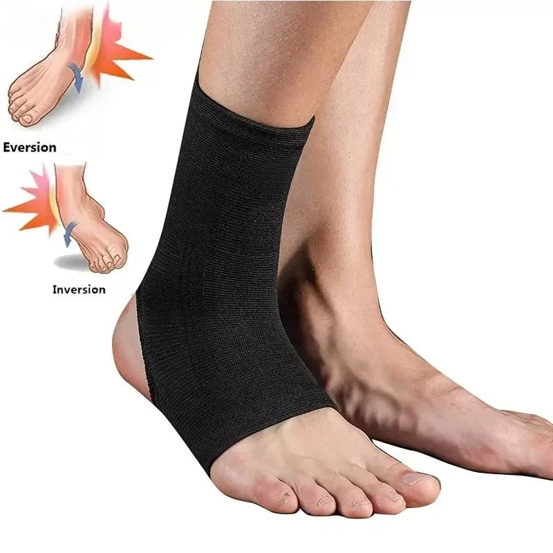 1 Pezzo Supporto Compressivo per Caviglia in Nylon per Attrezzatura Protettiva Sportiva, Supporto per Caviglia per Calcio e Basket