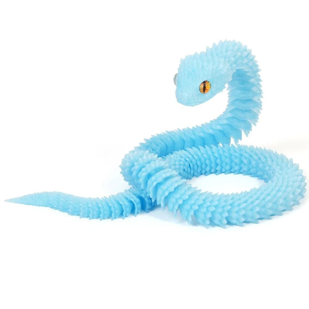 Serpente Realistico Stampato in 3D 30/45/60cm, Ornamento di Serpente Simulato Rotante in PLA, Decorazione per Casa e Auto, Modello Animale Simulato