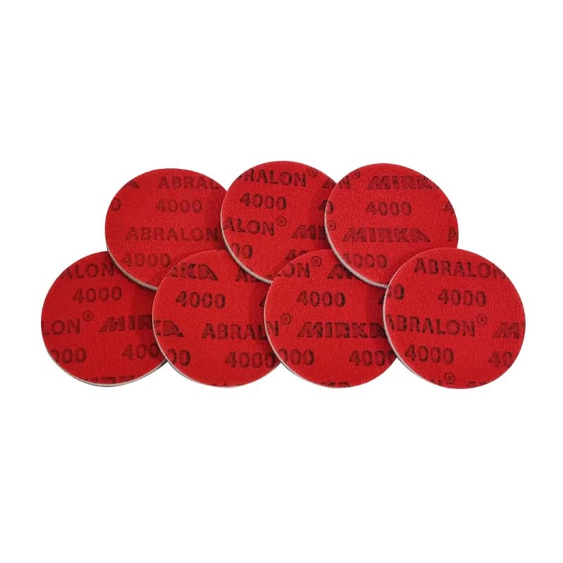 Mirka Abralon Car Polishing Buffing Grip Disc 3-Inch 75mm Foam-Backed Hook Loop Sponge Sandpaper Flocking Sheets