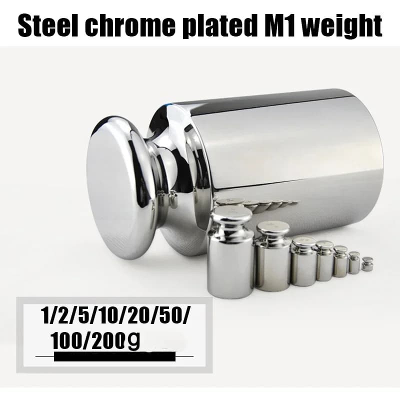 1g, 2g, 5g, 10g, 20g, 50g, 100g, 200g, Gram Bilance Standard Weights