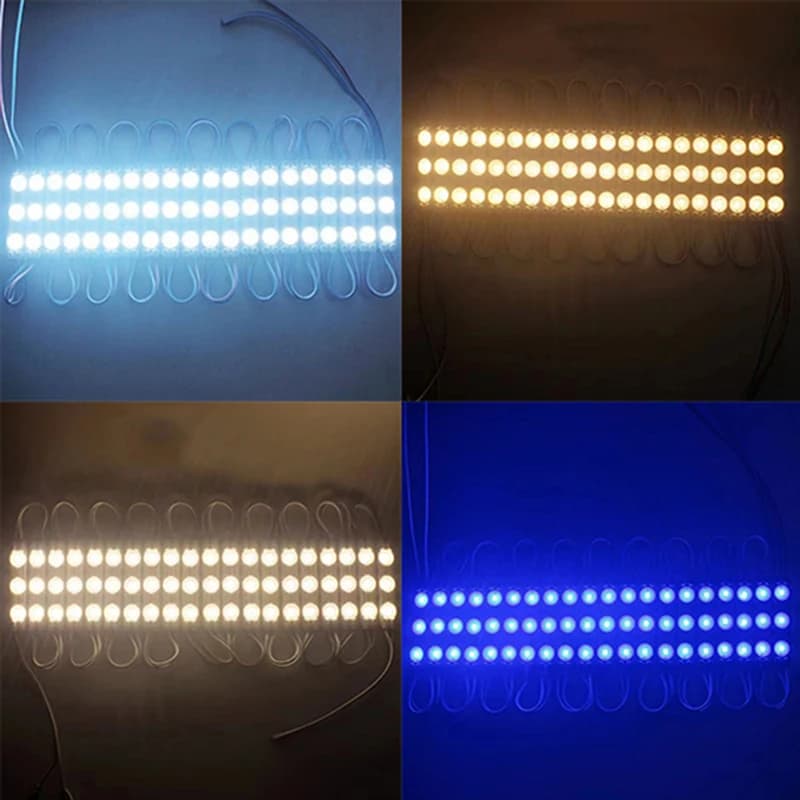 Nuovo modulo LED 20 pezzi DC12V IP67 impermeabile 2835 SMD 3 - Barra luminosa decorativa rigida (bianco/rosso/verde/blu)