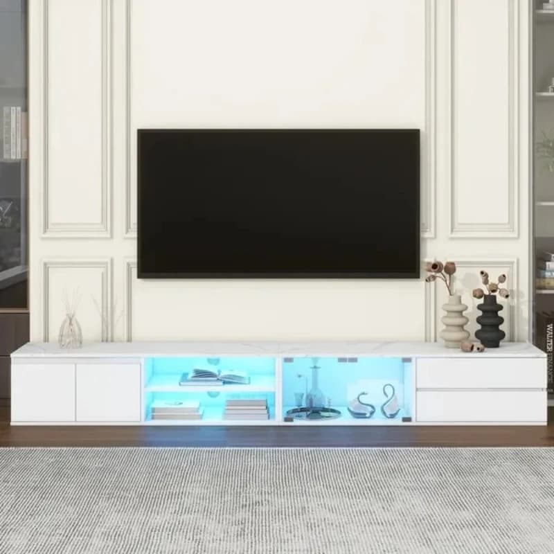-Per supporto TV con camino elettrico Mobile TV Soggiorno Scrivania Supporto per monitor Mobili Libreria per la casa Ornamenti natalizi e