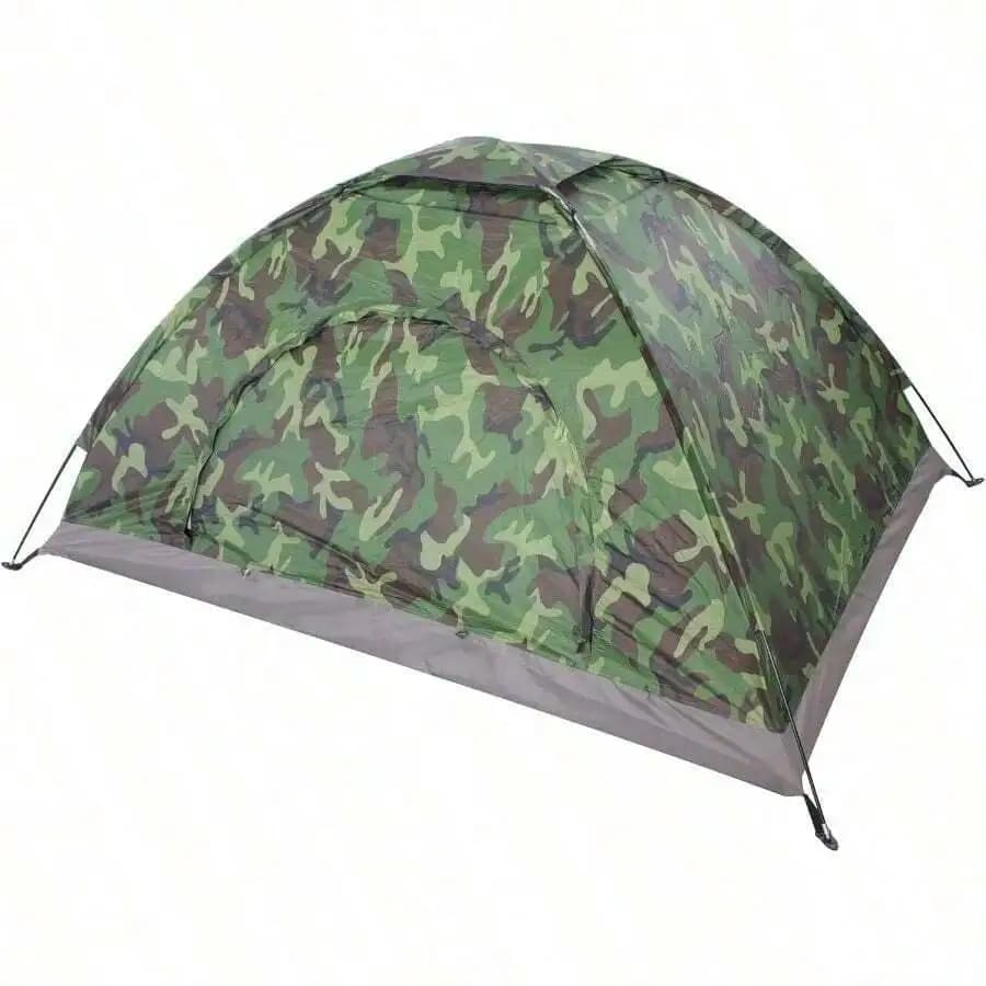 Camouflage Dome Tent For Camping Hiking Backpacking Outdoor Use