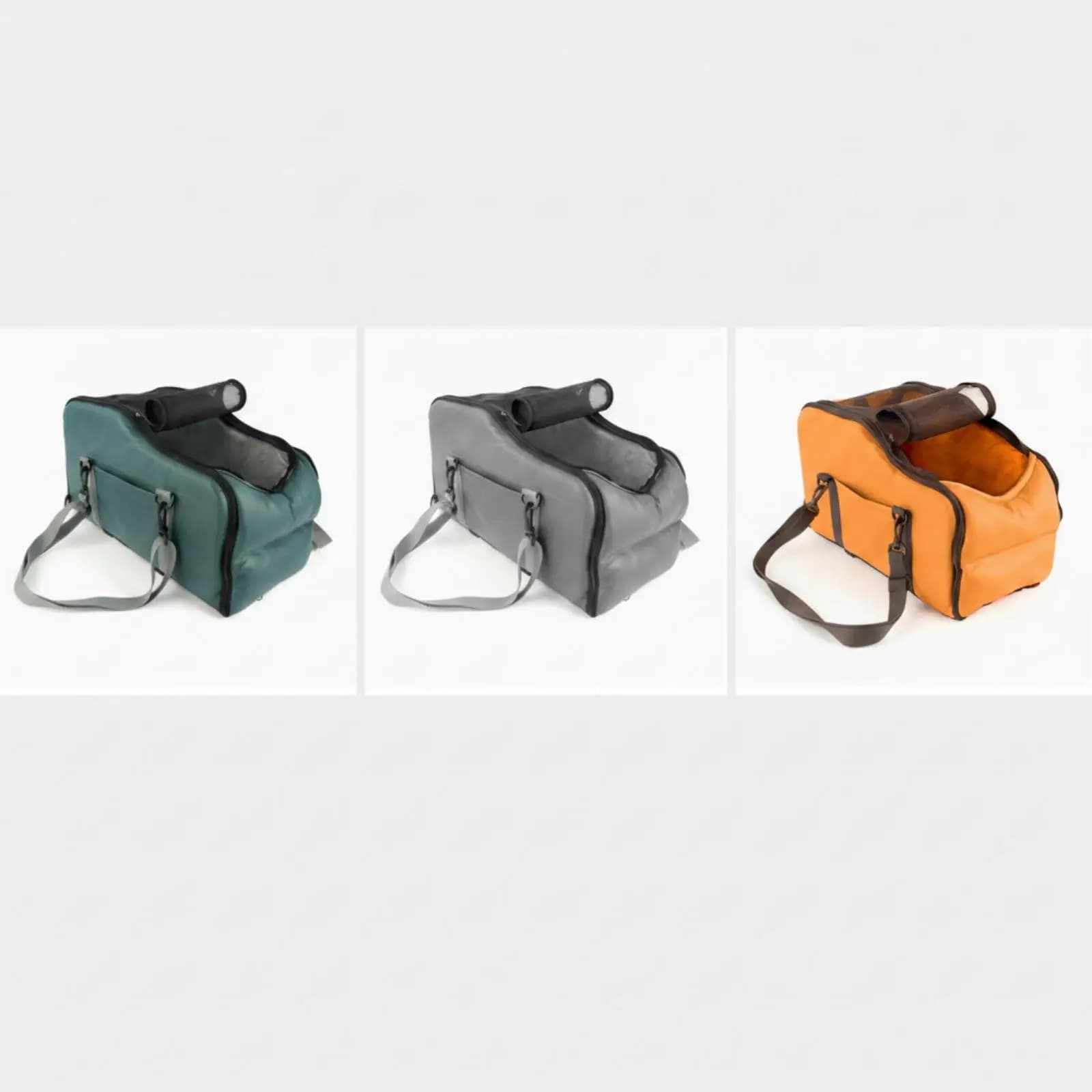 in Vehicle Pet Carrier Bag Structured Suede Design with Mesh Ventilation for Small Breed Dogs