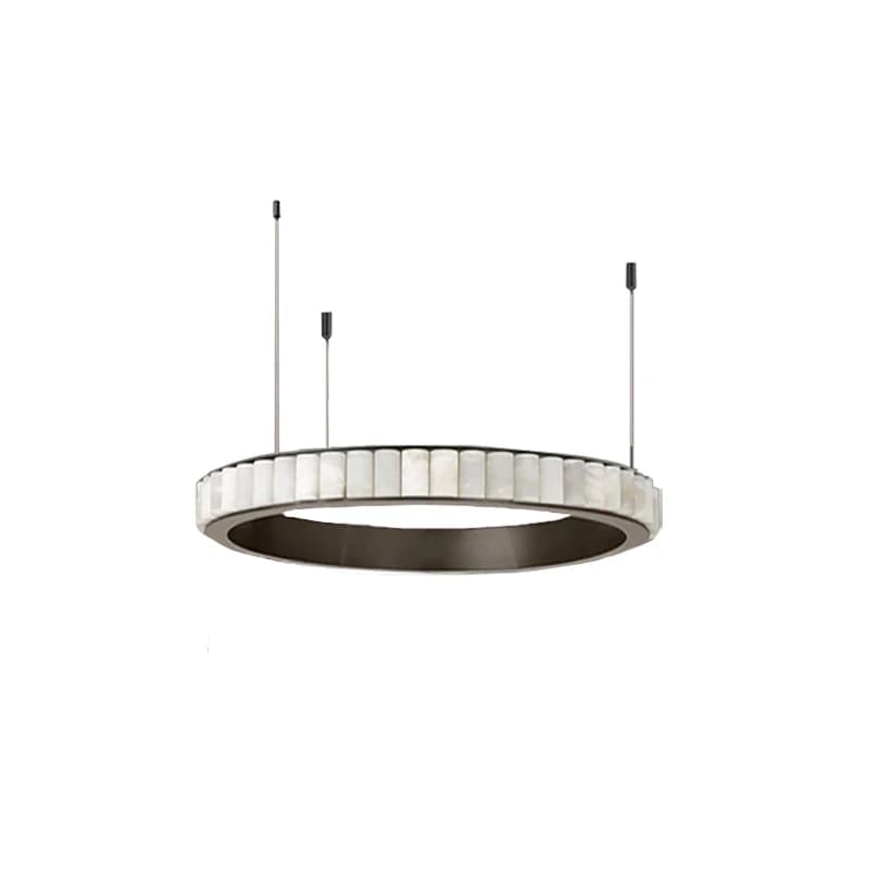 LED Retro Marble Ring Stainless Steel Hanging Lamps 2026 Chandelier Lighting Lustre Suspension Luminaire Lampen For Living Room