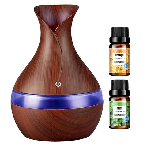 300 ml aromatherapy humidifier Quiet cold fog diffuser for office powered via USB, compatible with essential oils, elegant and F