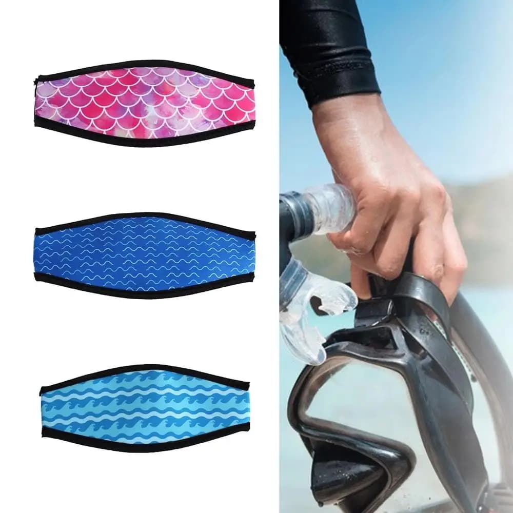 Neoprene Diving Mask Strap Hair Protective Long Hair Diving Strap Cover Hair Wrap Non-Slip Diving Mask Protector Snorkeling