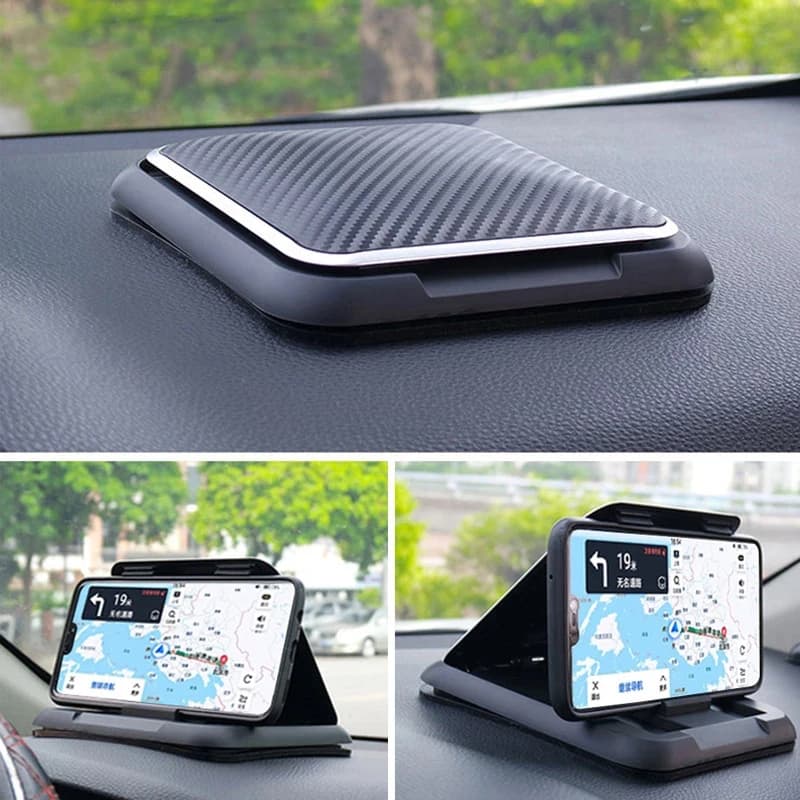 Supporto per telefono per auto Supporto per telefono universale per cruscotto per auto Ventosa in silicone antiscivolo Supporto per smartphone regolabile