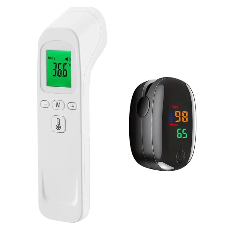 Contactless infrared thermometer: digital LCD thermometer for adults and infants, ear temperature measurement