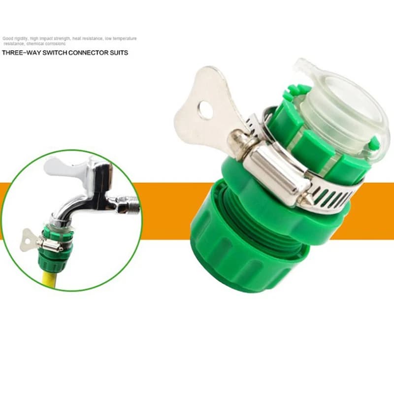 Adattatore universale per rubinetto {YY30} 1 pz, raccordo a connessione rapida per rubinetto acqua 15-21MM, accessori da giardino per tubo da 1/2"