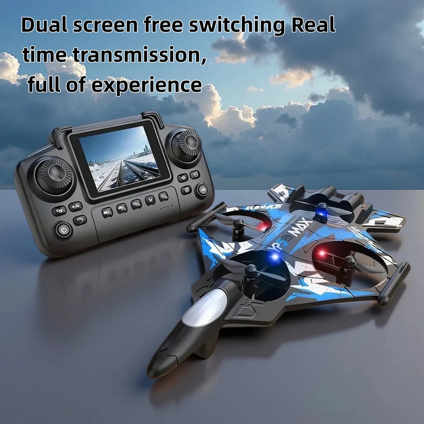 Aereo in schiuma 2.4G wifi RC aereo da caccia acrobatico elicottero rotolante e aereo luminoso a colori LED Giocattolo del ragazzo regalo 2026 nuovo YP5MAX RC