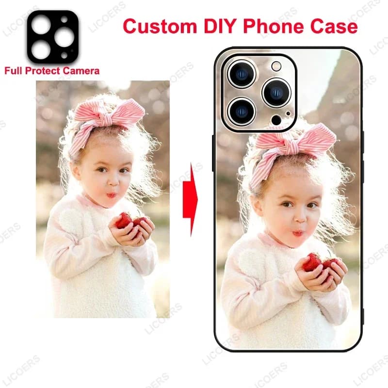 Custodia Opaca Personalizzata per iPhone 17 16 15 14 13 12 11 Pro Max 16e S25 S24 Pixel 10 9 - Cover Morbida Fai-da-te con Foto/Immagine Personalizzabile