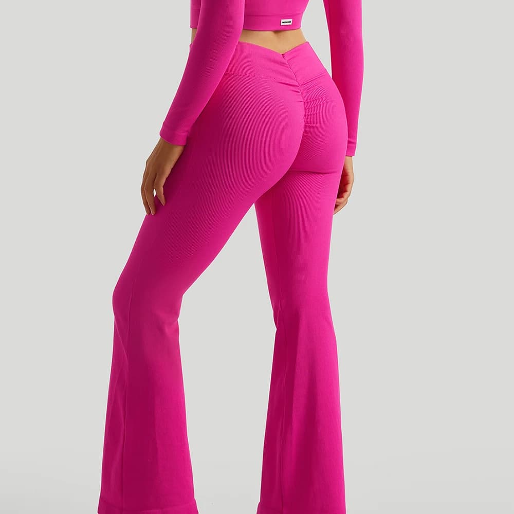 Pantaloni Yoga a Vita Alta da Donna, Leggings a Zampa per Allenamento e Uso Quotidiano, Abbigliamento Sportivo Comodo e Alla Moda