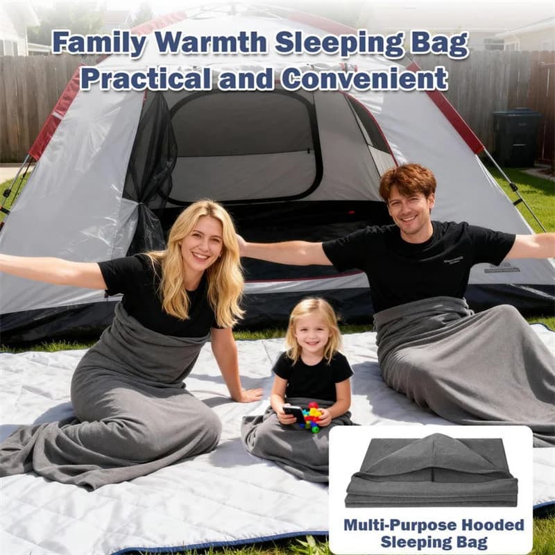 Sacco a Pelo Confortevole 140/150/170/185cm per Adulti e Bambini, Coperta Comprimibile da Viaggio Stile Busta per Campeggio ed Escursionismo