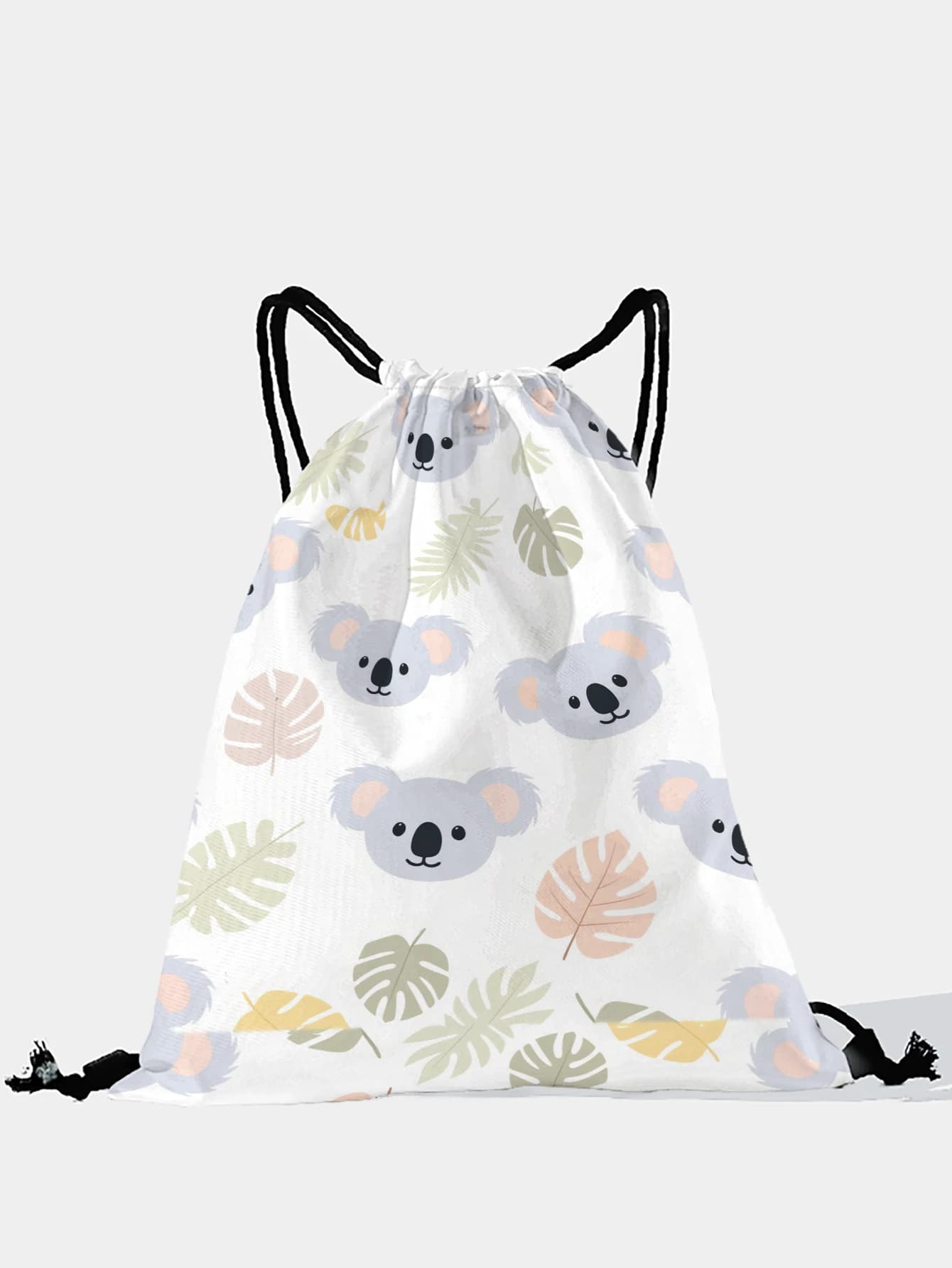 Zaino con coulisse con stampa Koala, borsa sportiva leggera per palestra, yoga, viaggi, scuola, shopping e uso quotidiano