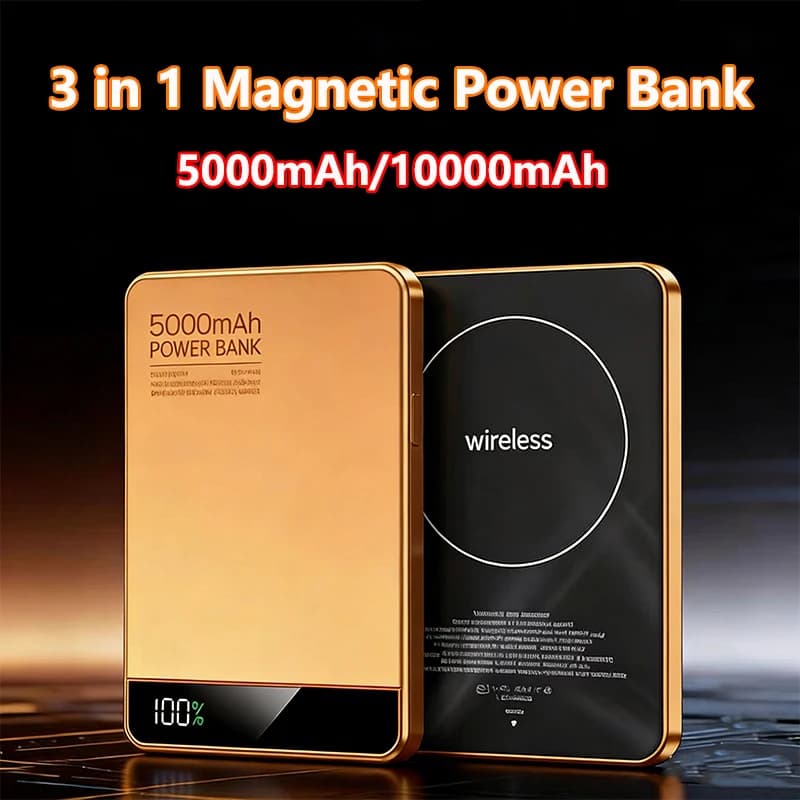 Power Bank Ultra Sottile CCC per Ricarica Wireless Magnetica Magsafe 20W, Batteria Portatile a Ricarica Rapida per iPhone 17, iWatch, Caricabatterie Samsung
