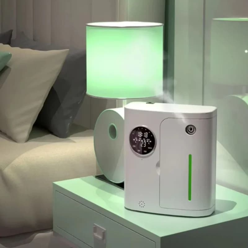 Diffusore di oli essenziali senza acqua 160ml Bluetooth Aromaterapia ad aria fredda Macchina per profumi intelligenti per il bagno di casa dell'hotel