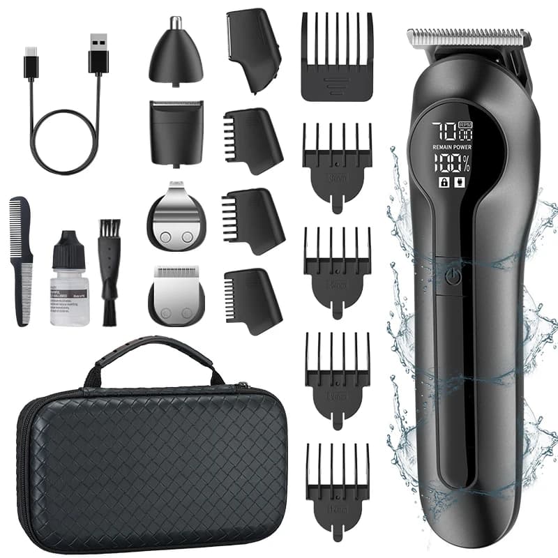 RESOLUTION New multifunctional haircut 6 in 1 with digital display High-power electric shaver bathing kit for nose