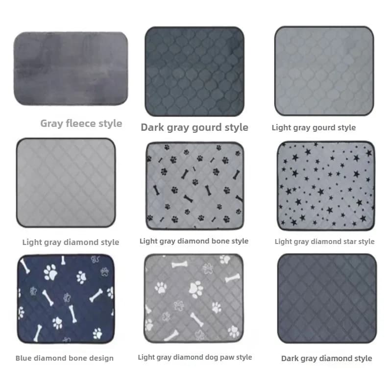 Washable Reusable Dog Pee Pad Blanket Absorbent Diaper Puppy Training Pad Pet Bed Urine Mat for Pet Car Seat Cover Pet Supplies