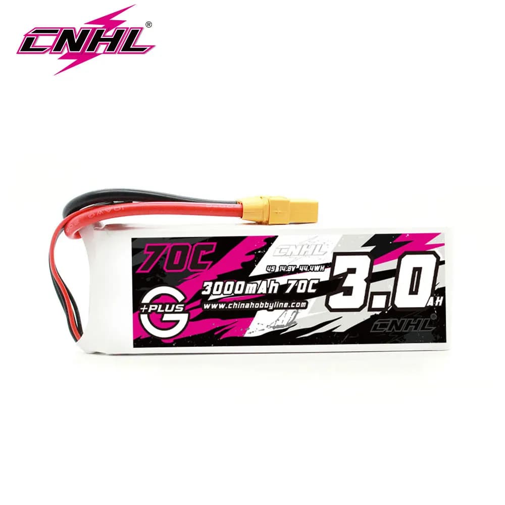 CNHL Lipo 4S 14.8V 3000mAh Battery 70C With XT90 Spina G + PLUS For RC Quadcopter Air Helicopter FPV Auto Boat Part