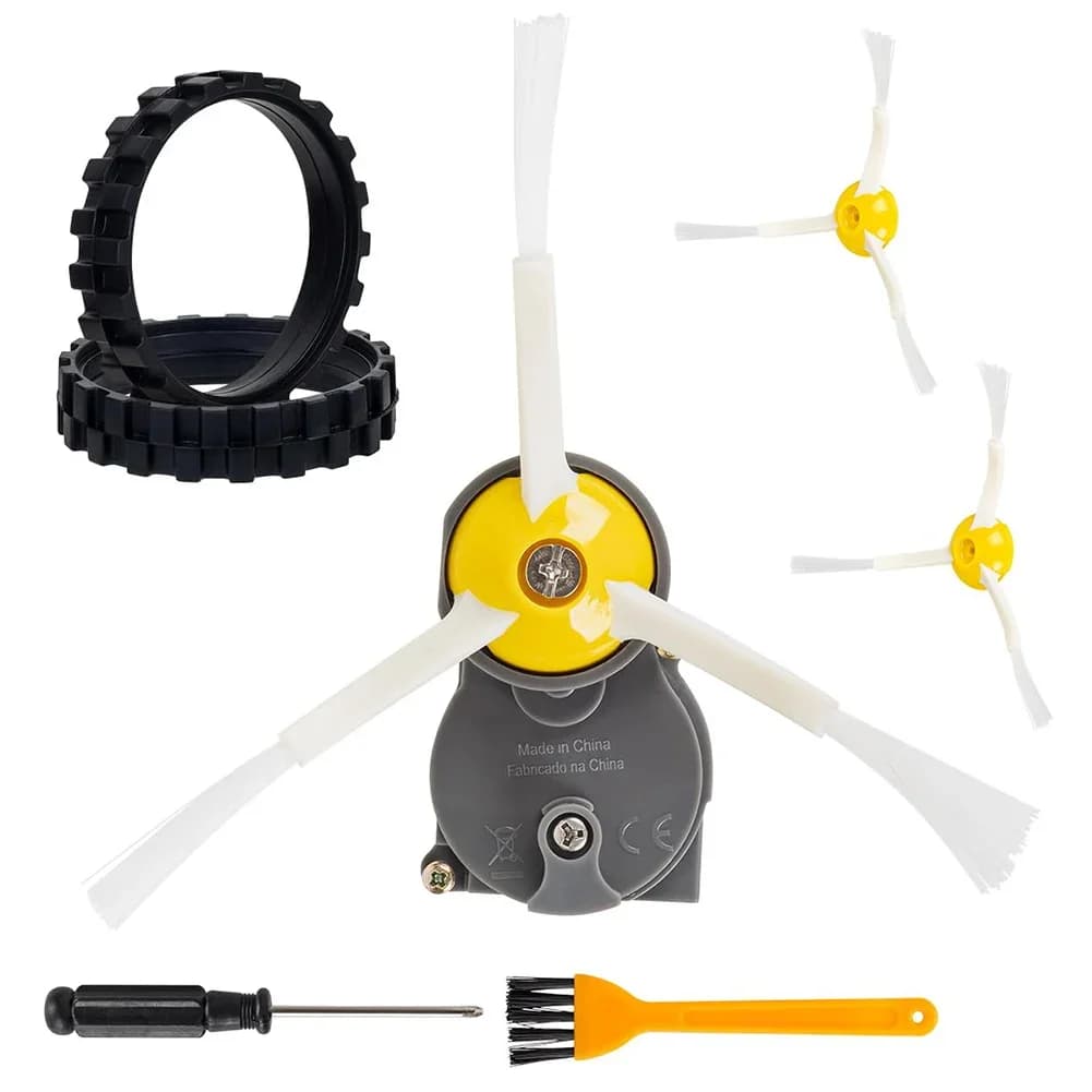 Side Brush Motor Module Kit With Anti-Skid Wheels And Clean Brush Replacement Compatible For Roomba 500 600 700 800 900 For I3