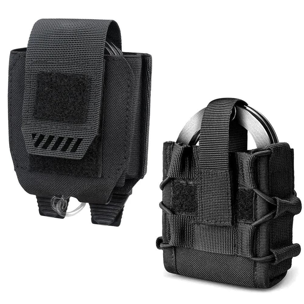 Supporto per grillo universale Custodia per manette tattica Custodia per polsino per cintura Molle Custodia per manette Custodia per cintura Accessori per la caccia all'aperto