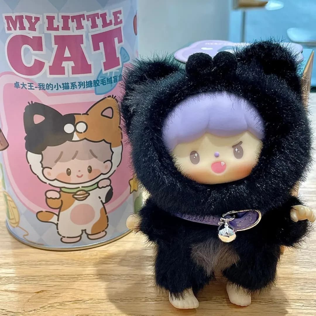 Original Finding Unicorn Zzoton My Little Cat Blind Box Fluffy Vinyl Surprise Box Borsa a tracolla Ciondolo Decorazione Collezione Giocattolo