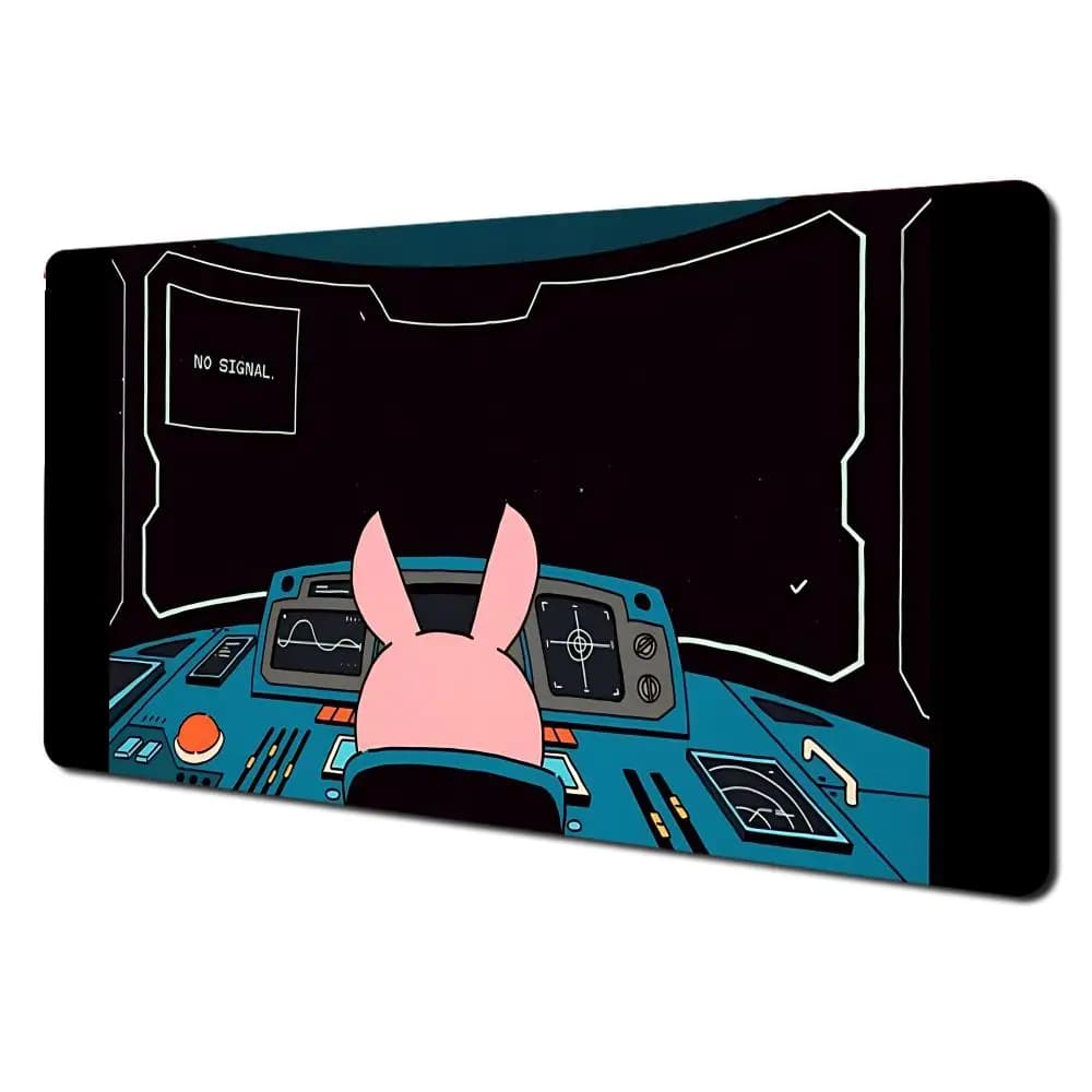 Tappetino per mouse astronauta coniglio spaziale Tappetino per mouse antiscivolo per computer portatile Tappetino per tablet Nootbook Tappeto da gioco Art Mausepad Mini PC Tappetino da gioco