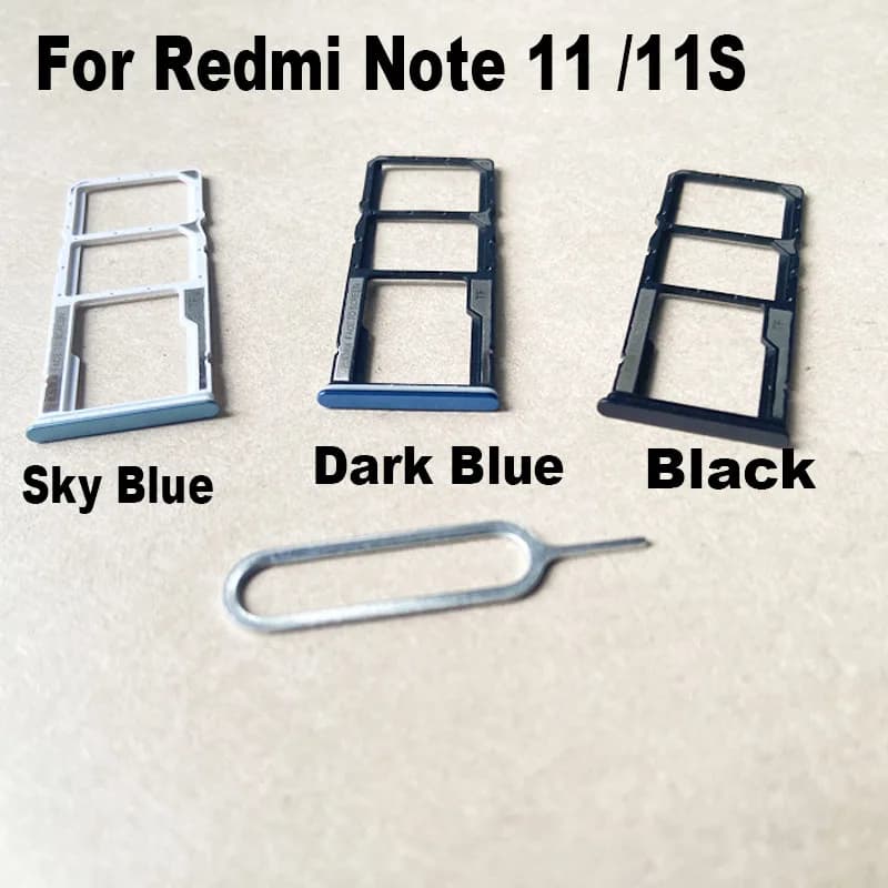 Nuovo vassoio della scheda SIM per Xiaomi Redmi Note 11 11S supporto per slot presa adattatore connettore parti di riparazione sostituzione