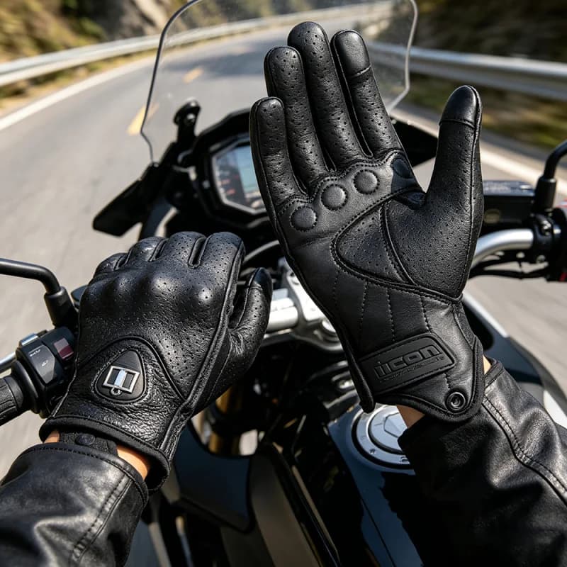 Full Finger Motorbike Gloves Men Women Breathable Leather Hard Shell Motorcycle Moto Cycling Motocross Summer Accessories Glove