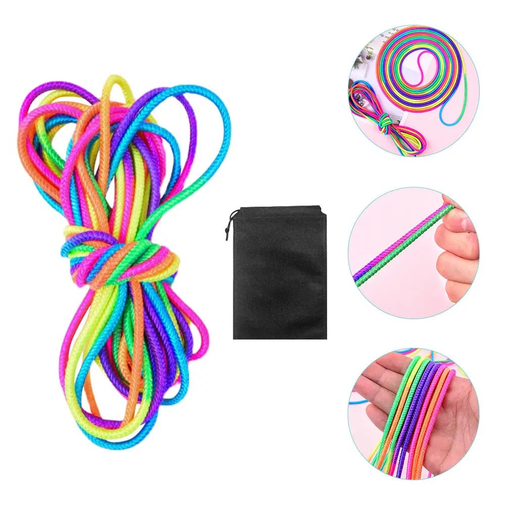 Corda per Saltare Elastica per Bambini, Gioco all'Aperto per Esercizio Fisico, Promuove la Coordinazione, Gioco Interattivo per Feste