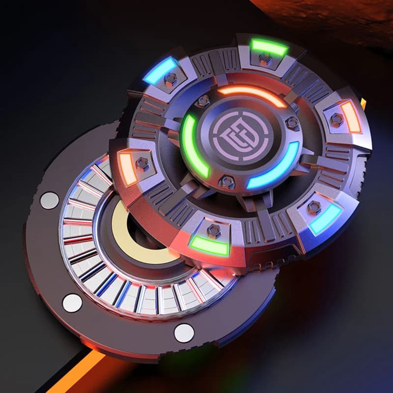 Luminoso Fidget Spinner Metal Push Slider PPB Magnetic Fidget Toys Office Adult Stress Relief Toy Hand Spinner Gifts for Kids