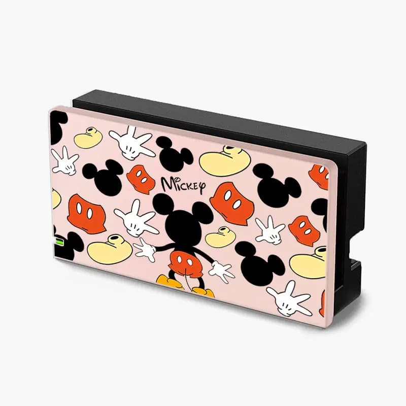 Copertura protettiva per piastra frontale per Nintendo Switch Oled TV Dock Station Cartoon Anime Mouse Custodia decorativa per piastra anteriore di ricambio