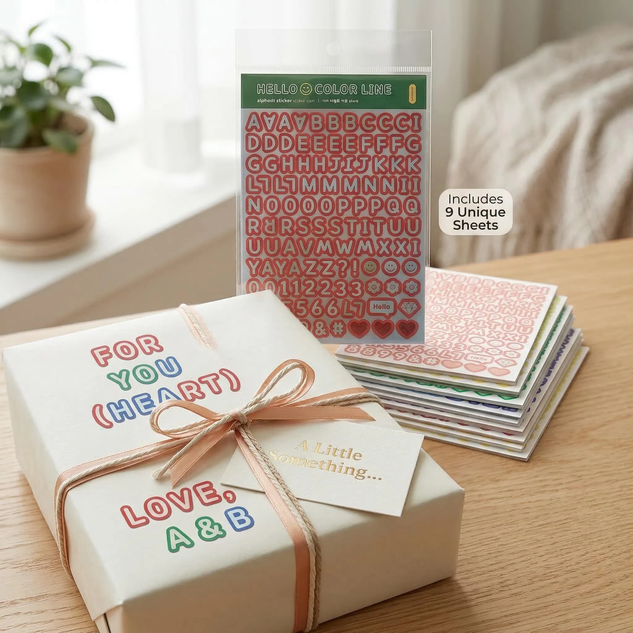 1044 Adesivi Alfabetici 9 Fogli Adesivi Alfabetici Autoadesivi Numeri e Lettere Adesivi per Cassette Postali Numeri Fai-da-Te per Quaderni e Aule